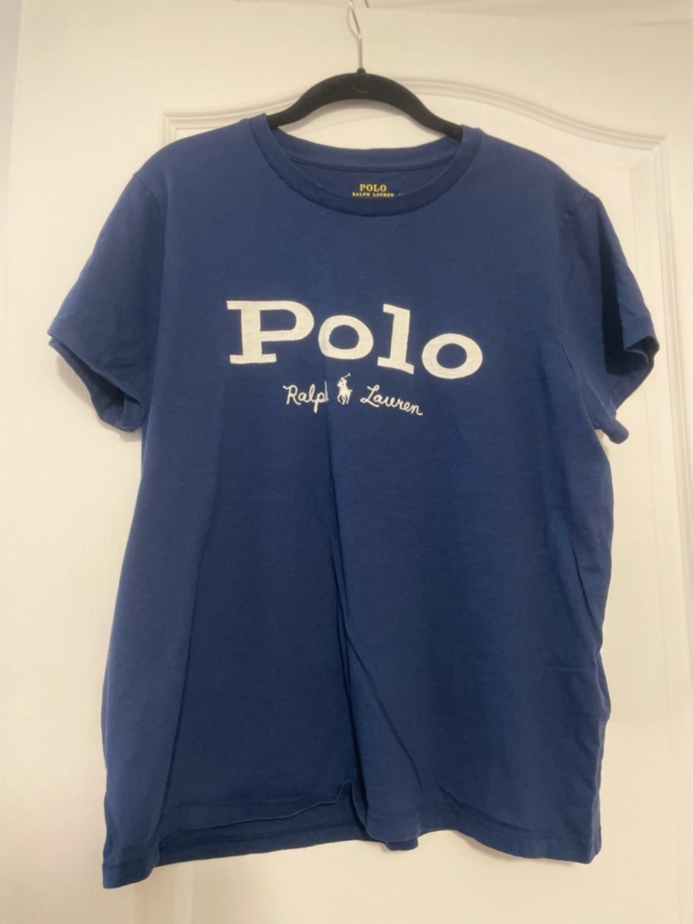 Polo by Ralph Lauren Navy V-Neck Tee, Size XL